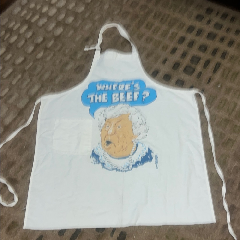 80’s ‘Where’s the Beef “ apron, vintage